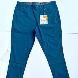 Men's Puma 36/32 5 Pocket Golf Pants, Blue Coral, Performance Fit